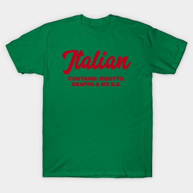 Italian T-Shirt by MessageOnApparel